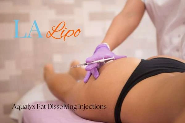 Woman having fat dissolving injections Waltham's Cross on thighs