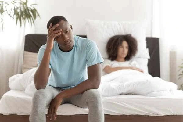 Man upset about ED symptoms Waltham's Cross