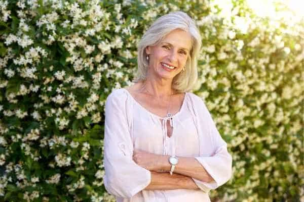 Older woman happy with urinary incontinence treatment Waltham's Cross