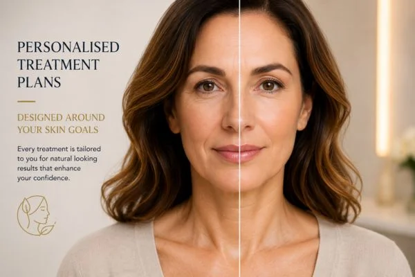 Before and after results of Collagen Lift Therapy Waltham's Cross